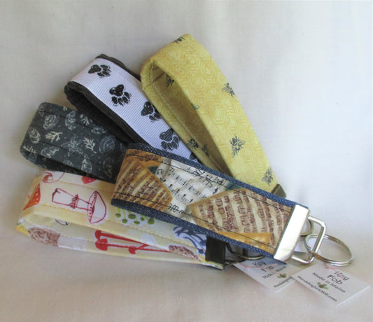 Fabric Key Fob Wristlet