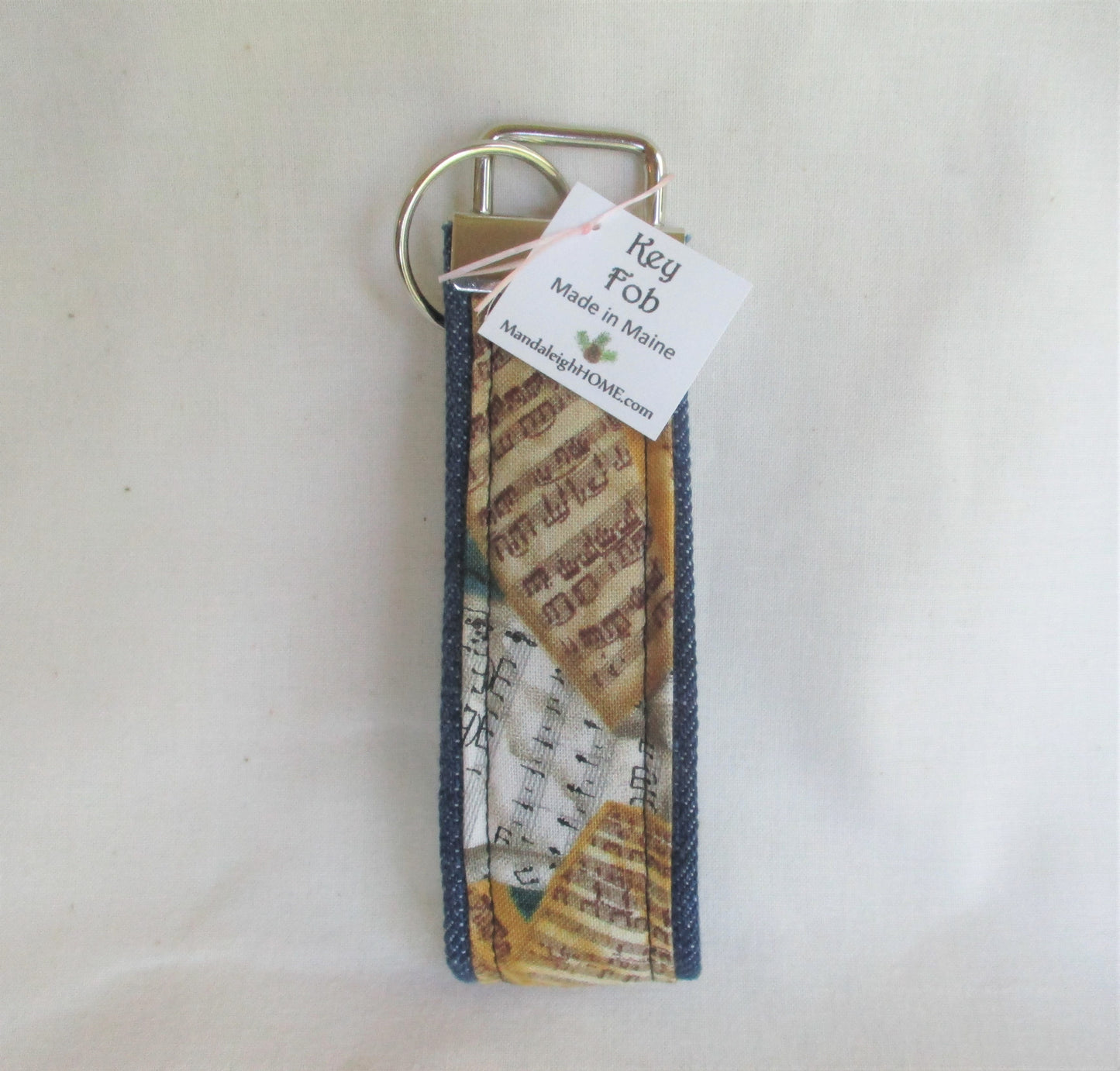 Fabric Key Fob Wristlet