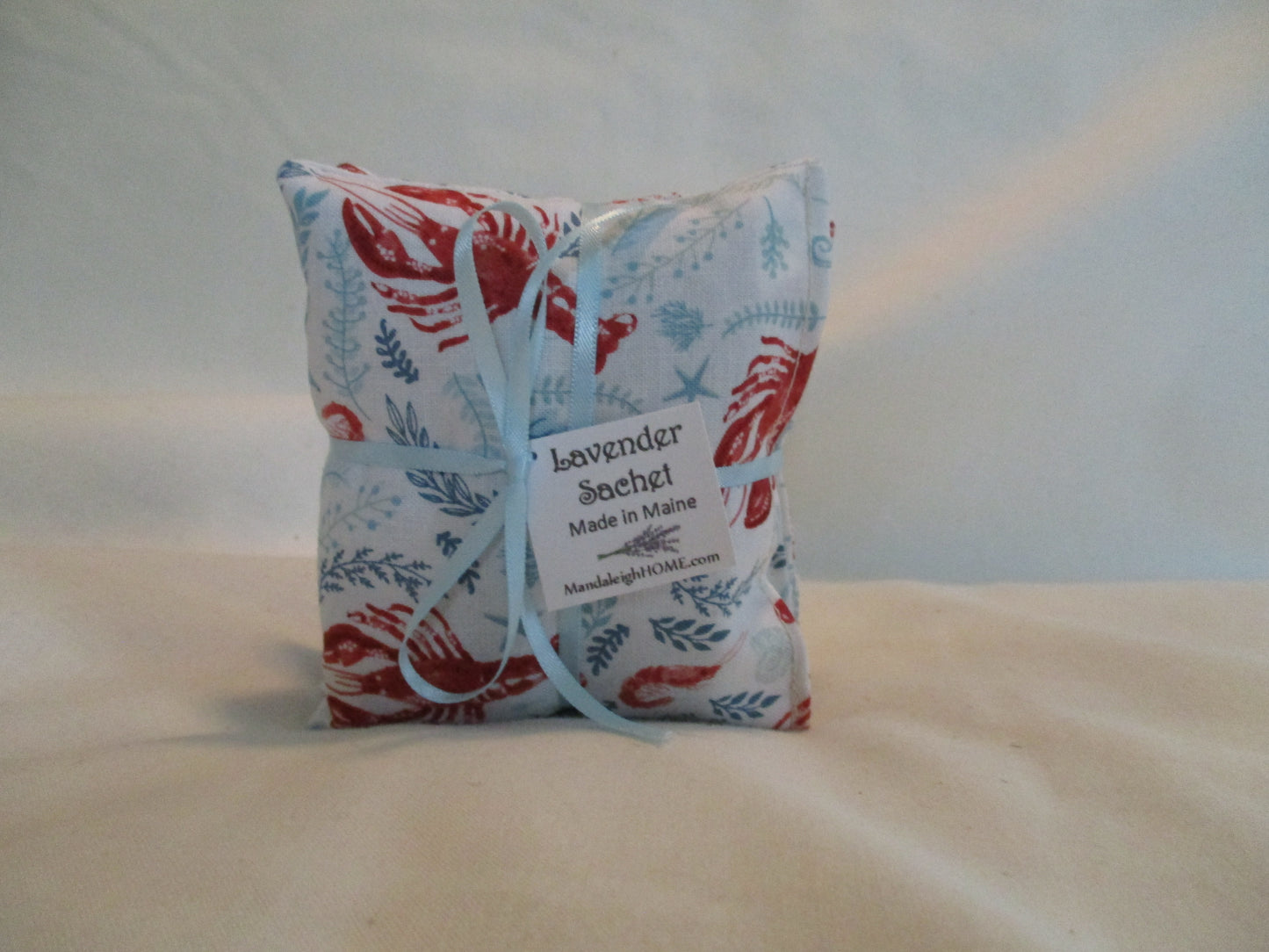 Ocean Life Lobster Sea Star Shrimp Seaweed Beach Nautical Sachet Set of 3 in Maine Balsam or Lavender Ready to Ship