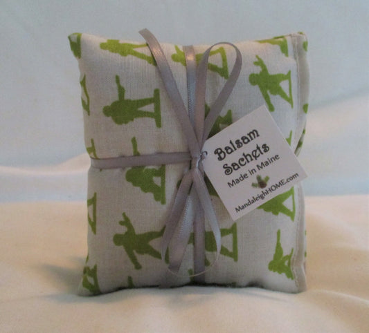 Maine Balsam Fir Military Soldier Stocking Stuffer Sachet Set of 3 choose from Pine or Lavender Ready to Ship