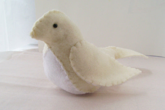 Dove Toy/ Decoration in Felt Symbol of Peace