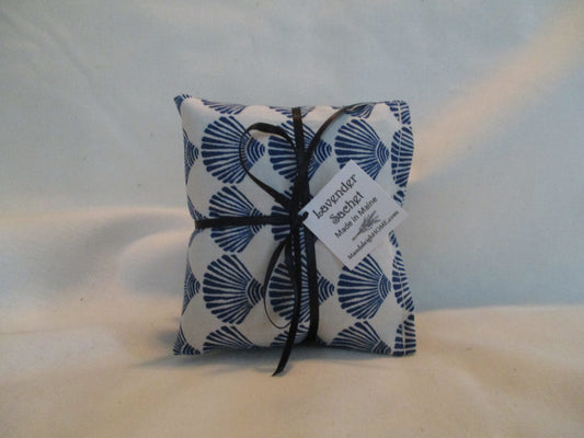 Maine Balsam Fir Sea Scallop Shell Sachet Set of 3 Pine Scent Ready to Ship