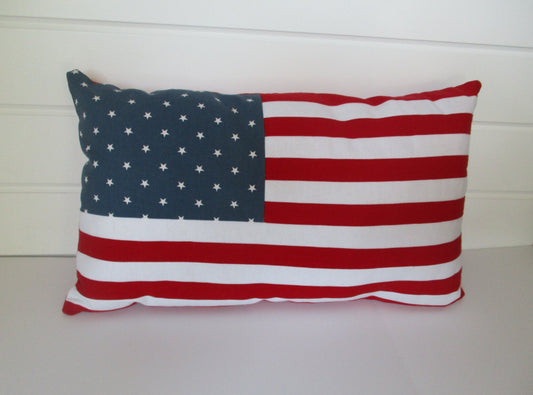 Patriotic American Flag Pillow Cover