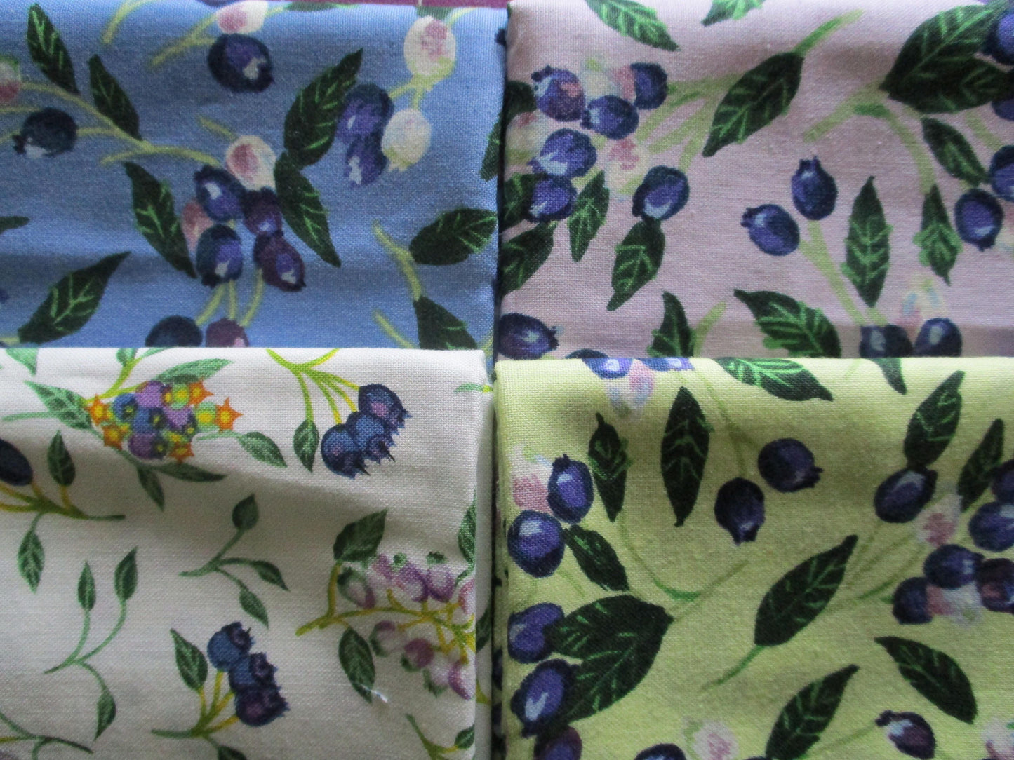 Maine Balsam Fir Sachet set of 3 Blueberry Fabric Ready to Ship