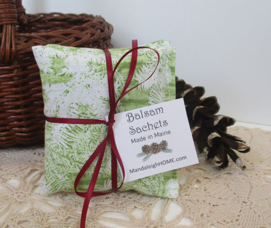 Maine Balsam Fir pine needle print Set of 3 Pine or Lavender Ready to Ship