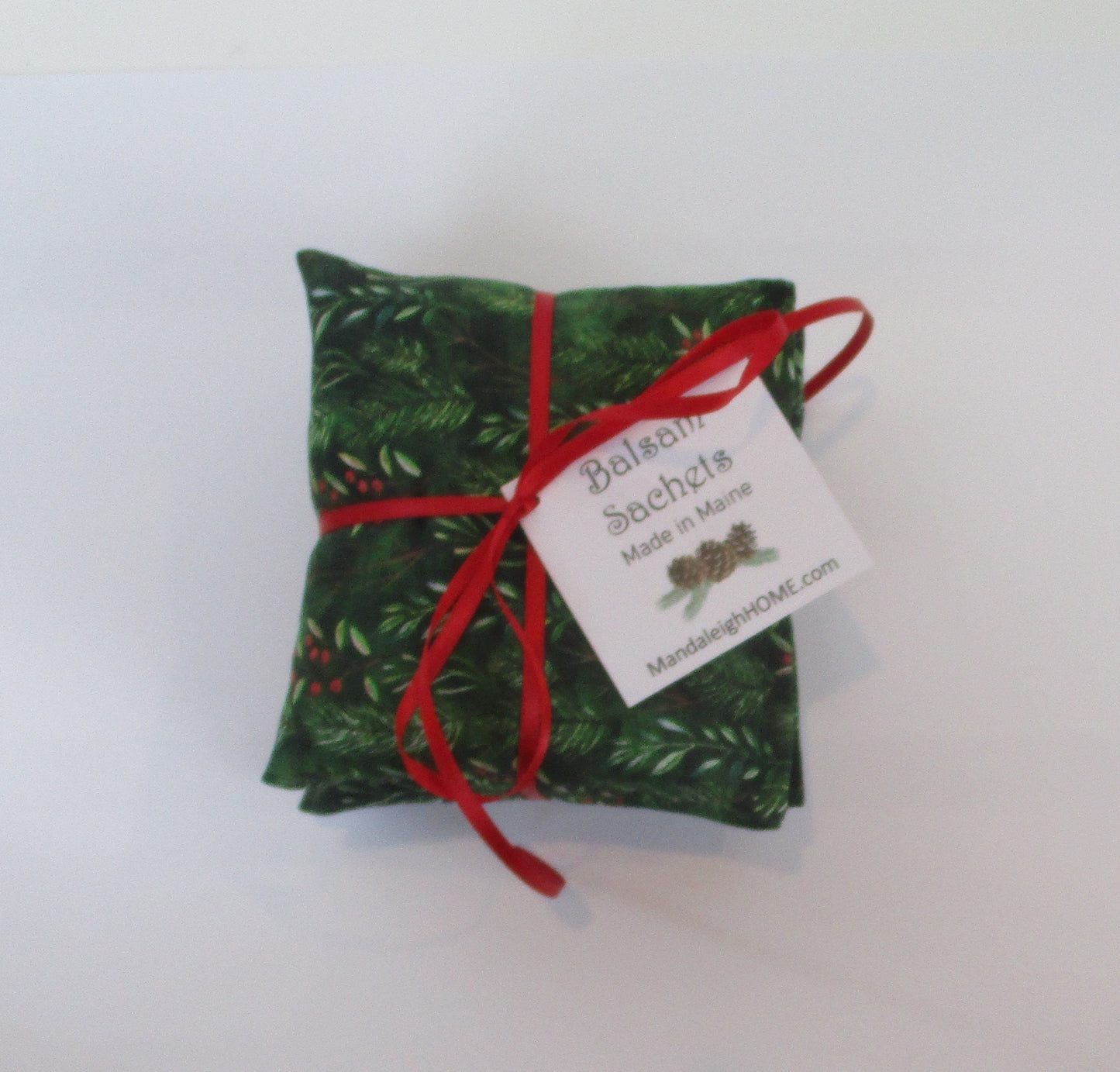 Christmas Greenery Balsam, Lavender or Cedar Sachet set of 3