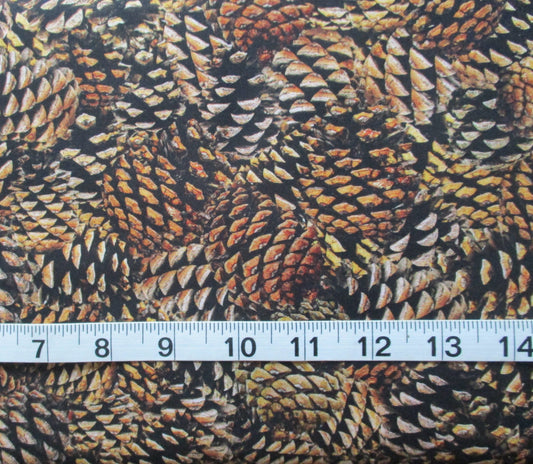 Hoffman Spectrum Pine Cone fabric By the Yard or Fat Quarter