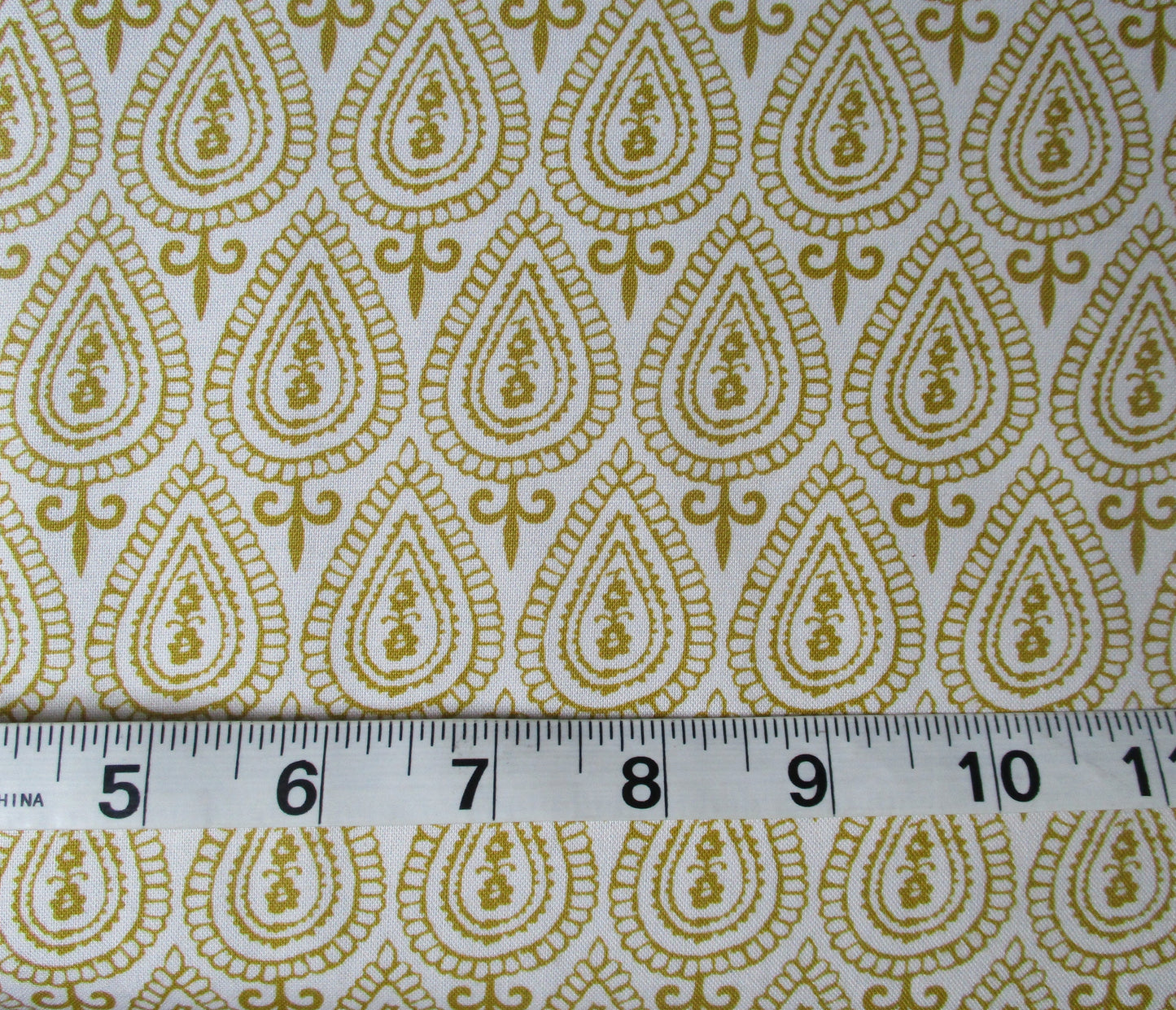 Ginger Blossom Fabric by Michael Miller 100% Cotton Quilting Fabric By the Yard or Fat Quarter Mustard Yellow and White