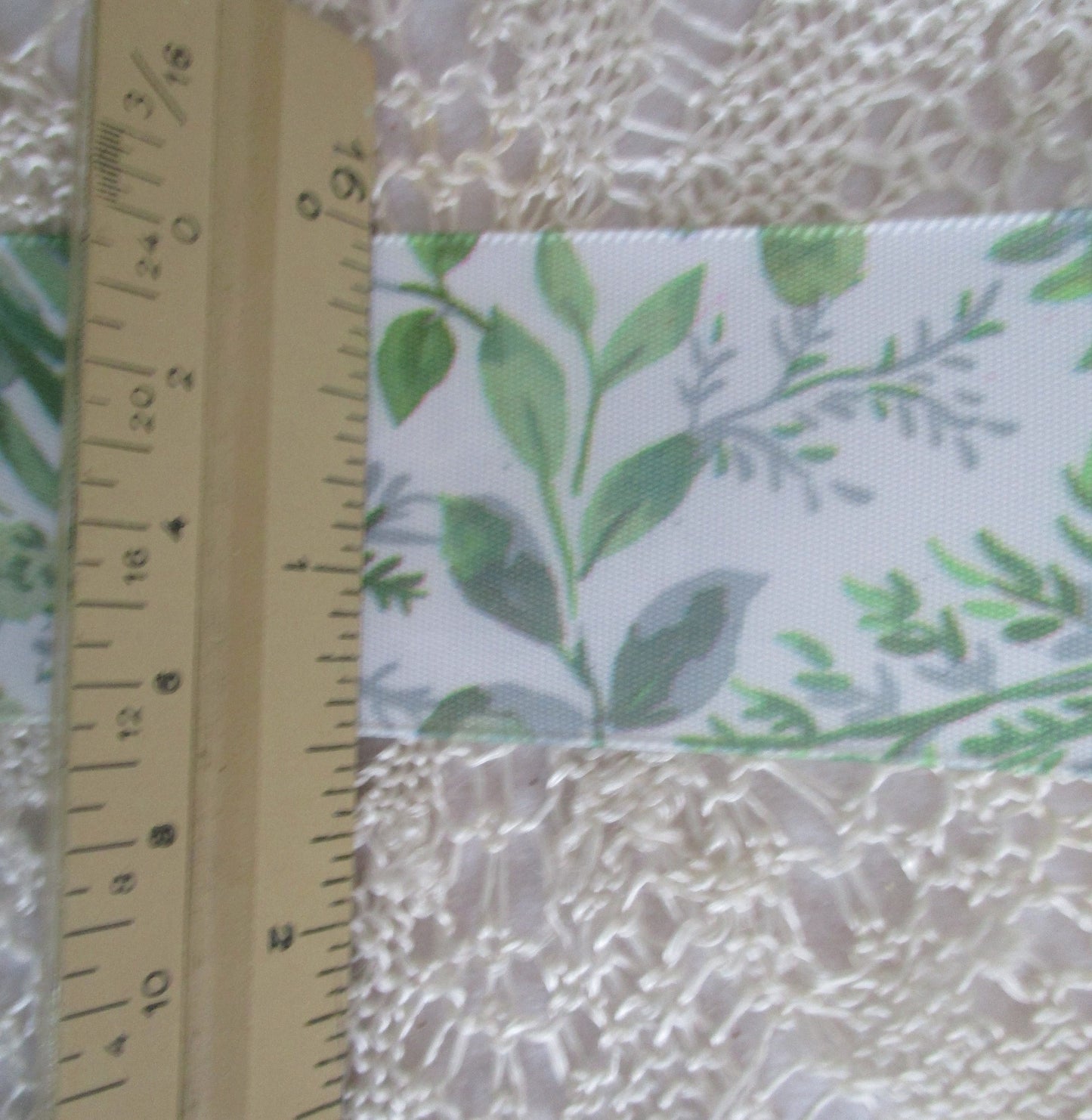 Tropical Leaves Leaf Print Ribbon 1.5 inches Offray