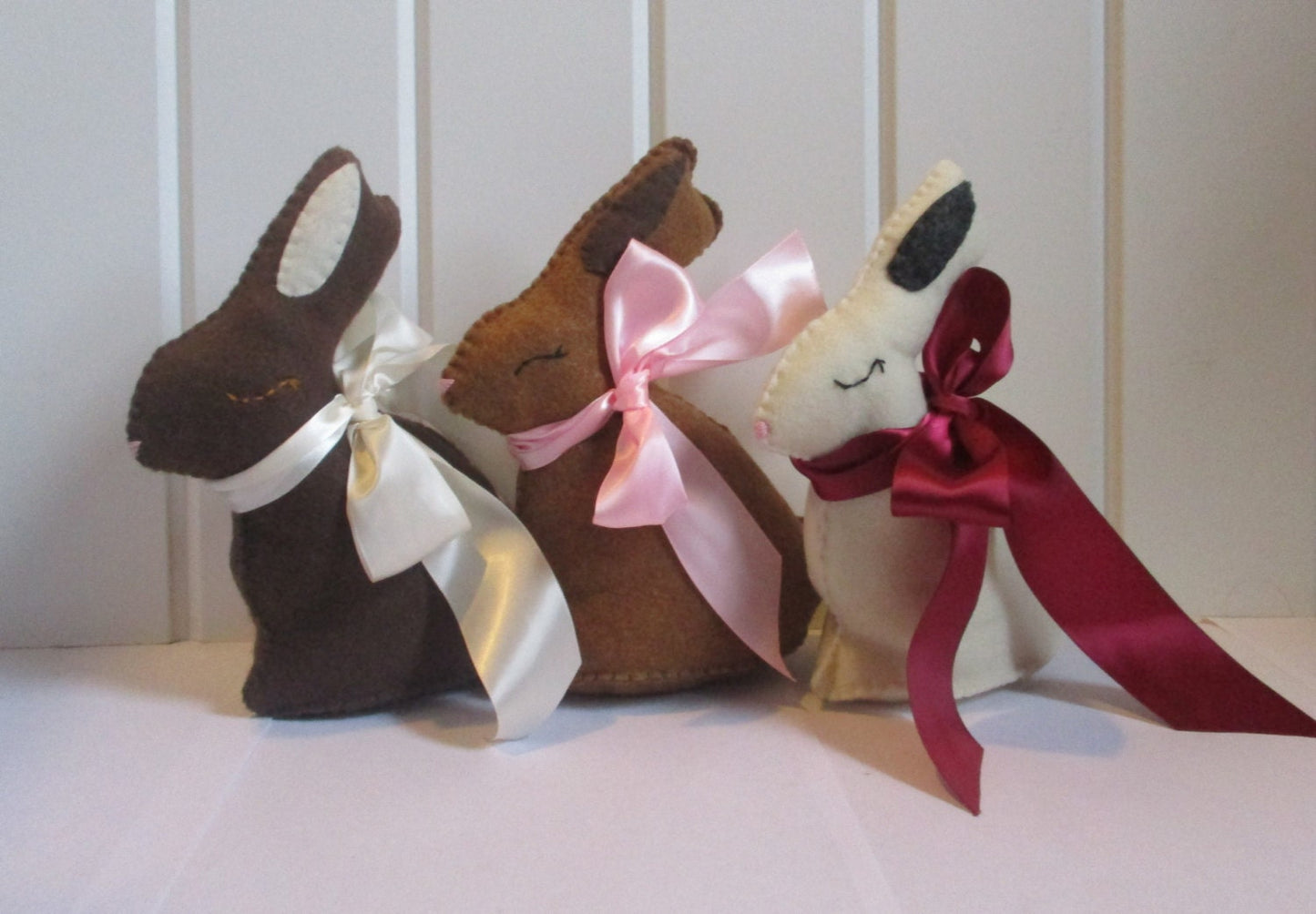 Felt Bunny Easter Decoration Toy Stuffed Animal Chocolate Bunny Sugar Free